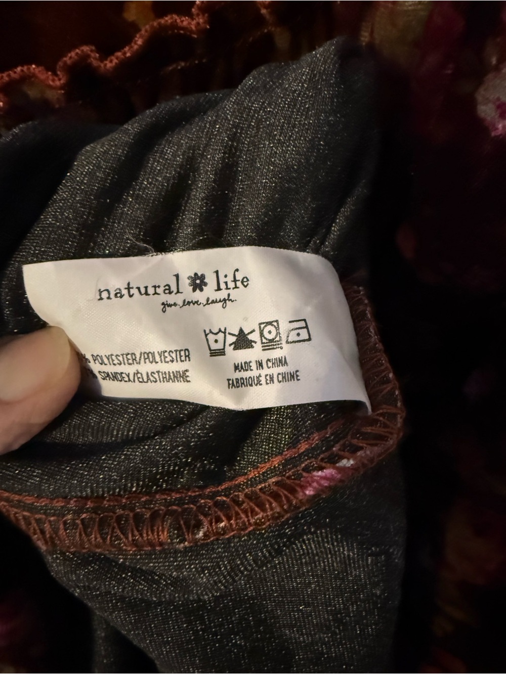 NATURAL LIFE KARLIE VELVET
MAXI DRESS - Picture 7 of 7